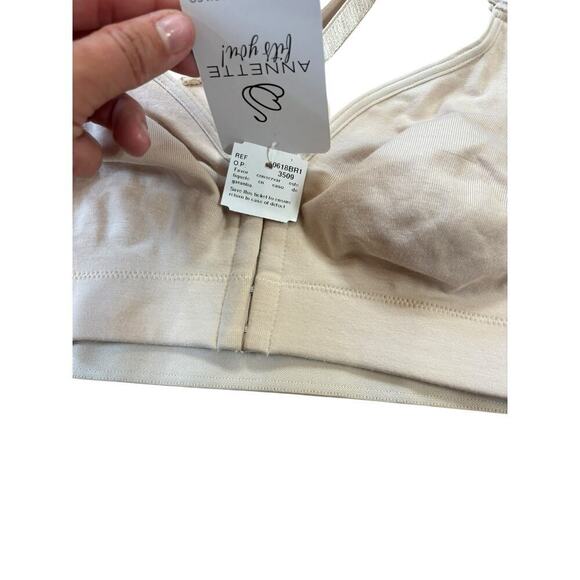 Annette Post Surgical Softcup Wire Free Bra Womens 34C Nude Undergarment Comfort - Picture 4 of 9